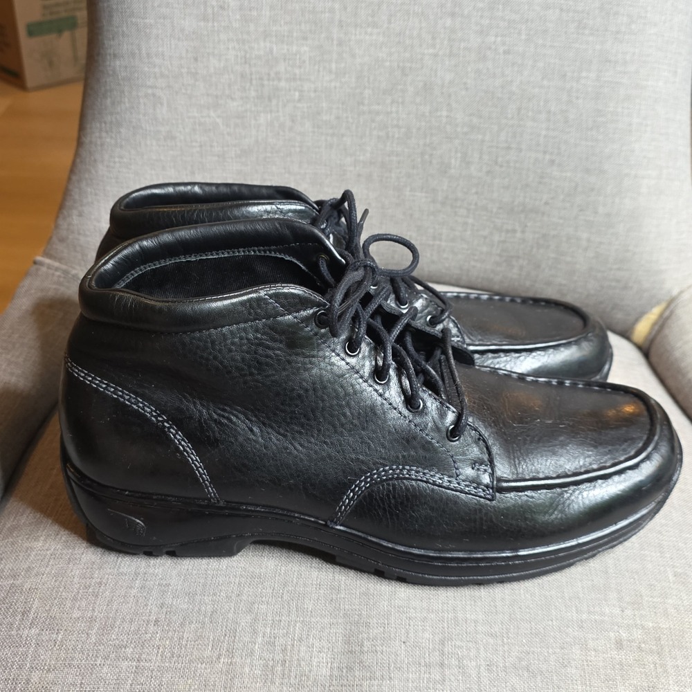 Red Wing 4002 Mens Black Leather Moc Toe Chukka Boots Size 13 B  Work Shoe